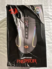 Redragon M612 Predator RGB Gaming Mouse, 8000 DPI Wired Optical,11 New Sealed