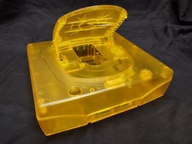 Sega SATURN console YELLOW translucent shell replacement NEW in BOX