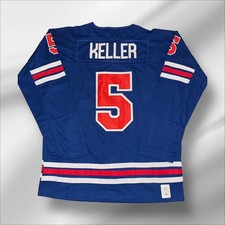 MEGAN KELLER TEAM USA 2026 OLYMPICS CUSTOM BLUE JERSEY SIZE LARGE NICE!!