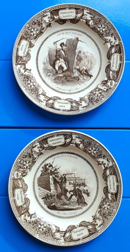 CREIL 1830 2 ASSIETTES