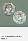1939-D Washington 90% Silver Quarter, F-XF