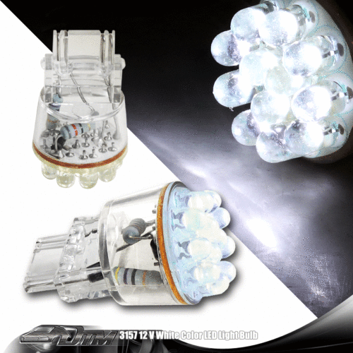 Universal 3157 White Tail Brake & Turn Signal LED Bulb - Bild 1 von 1