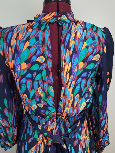 NWT* Fashion Nova Wings Of A Feather Maxi Navy Dress Size XS - Picture 10 of 12