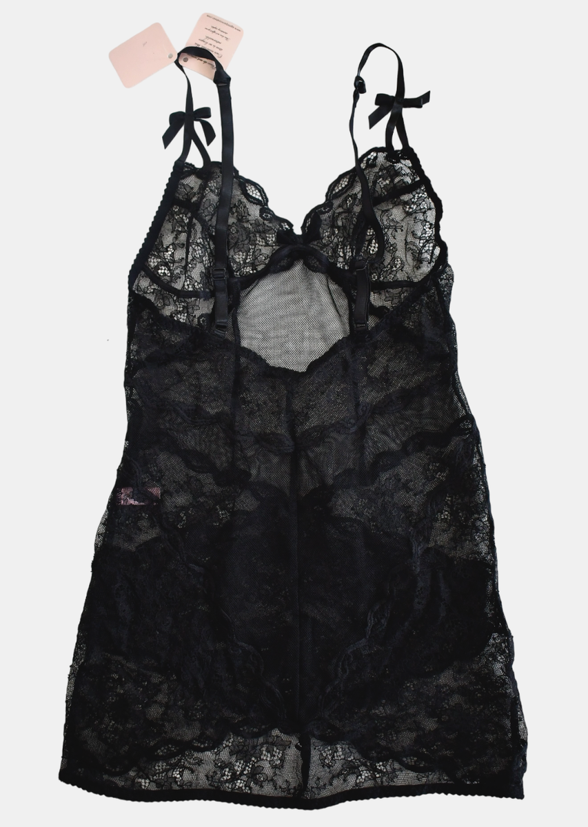 agent provocateur black lace dress Agent Provocateur Black and Gold Lace Dress