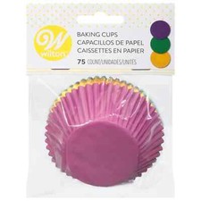 75 Wilton Cupcake Baking Liners Your Choice of Pattern Jewel Dots Stripes Brown
