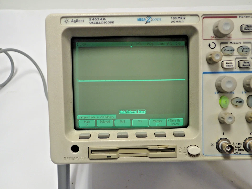 AGILENT 54624A MEGA ZOOM OSCILLOSCOPE 100MHz 200 MS a/s 4 CHANNEL w/ N2757A MOD - Image 3 of 4