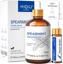 Spearmint Oil 100ML for Skin Care - 100% Pure Natural Treatment Grade 3.38 Fl Oz