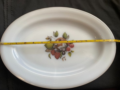 Inglaterra Phoenix Opalware fruta 13,5" plato de vidrio de leche de colección - Imagen 3 de 8