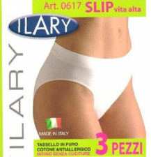 3/6/9 SLIP MUTANDA IN MICROFIBRA DONNA RAGAZZA VITA ALTA SGAMBATA  ILARY 0617