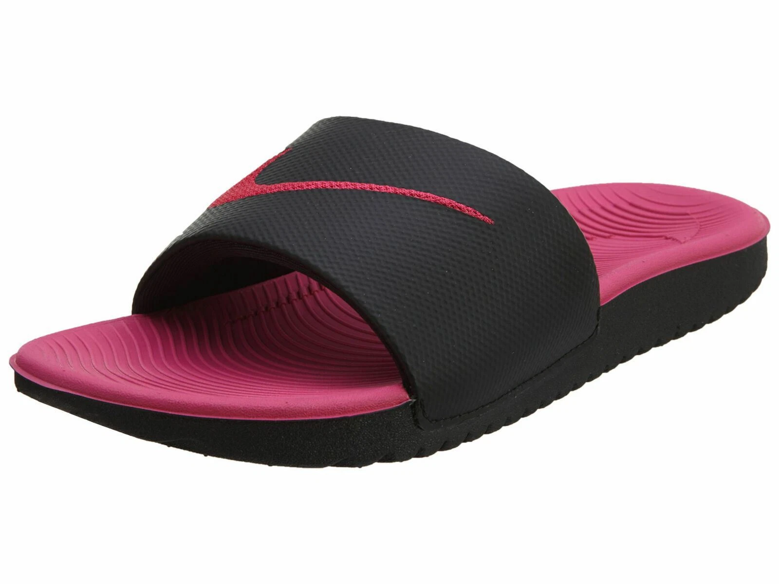 Sandali Nike Little Kids Kawa Slide 819353 001 ROSA NERO NUOVI CON SCATOLA TAGLIA 2Y
