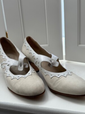 Henry Beguelin hand made  for Barney s NY two tone MaryJanes 20's vibe - size 40