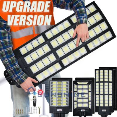 999999999lm Luz Led Lamparas Solares de calle Exterior Patio Sensor De Movimient