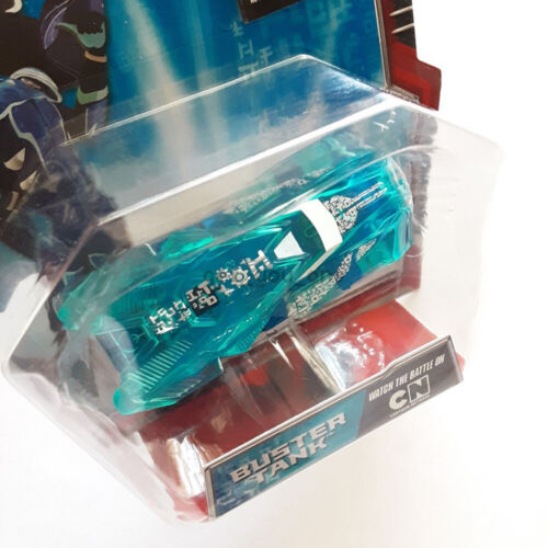 NEW Hot Wheels Battle Force 5 Fused BUSTER TANK Car 1:64 Mattel 2010 Clear Blue - 第 3/7 張圖片