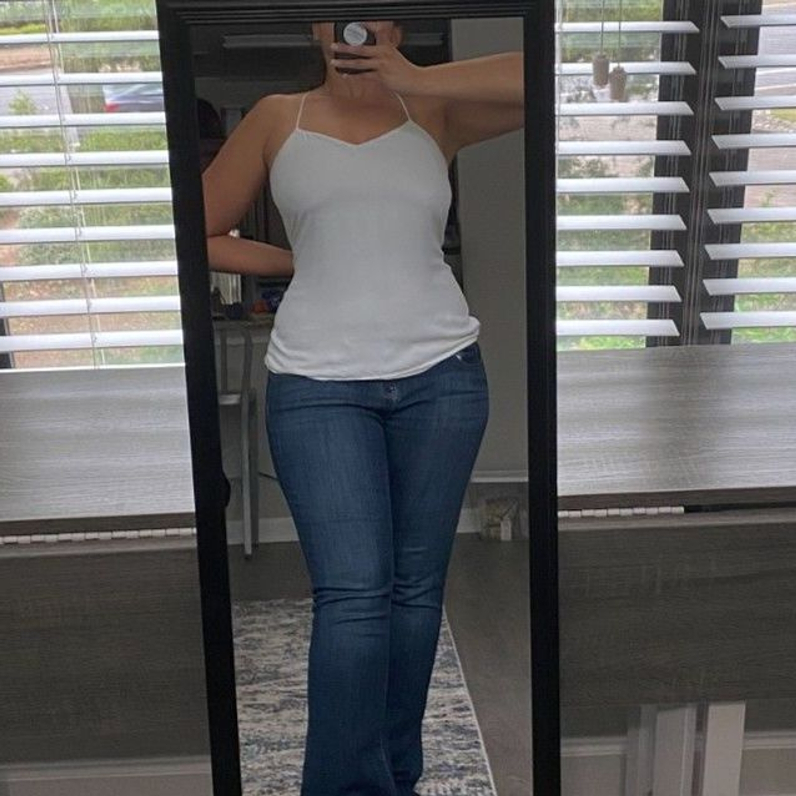 Express Reversible Cami, white/beige - image 1