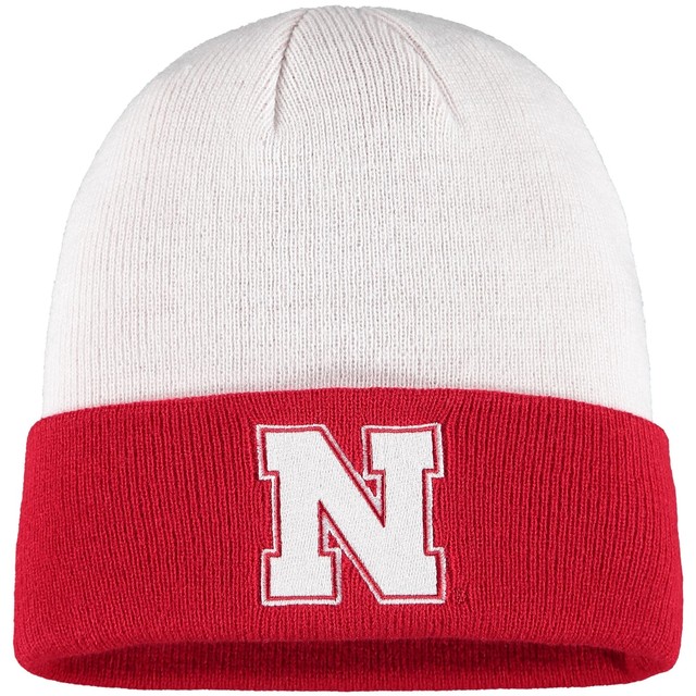Nebraska Cornhuskers adidas Coach Cuffed Knit Hat - White ...