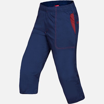 Ocun Jaws Shorts 3/4 Men Climbing Pants for Men in 3/4 Length Blue Dress