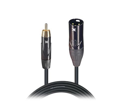 ProX XC-RXM5 5' Ft. High Performance XLR Male to RCA Male Unbalanced Audio Cable - Picture 1 of 5