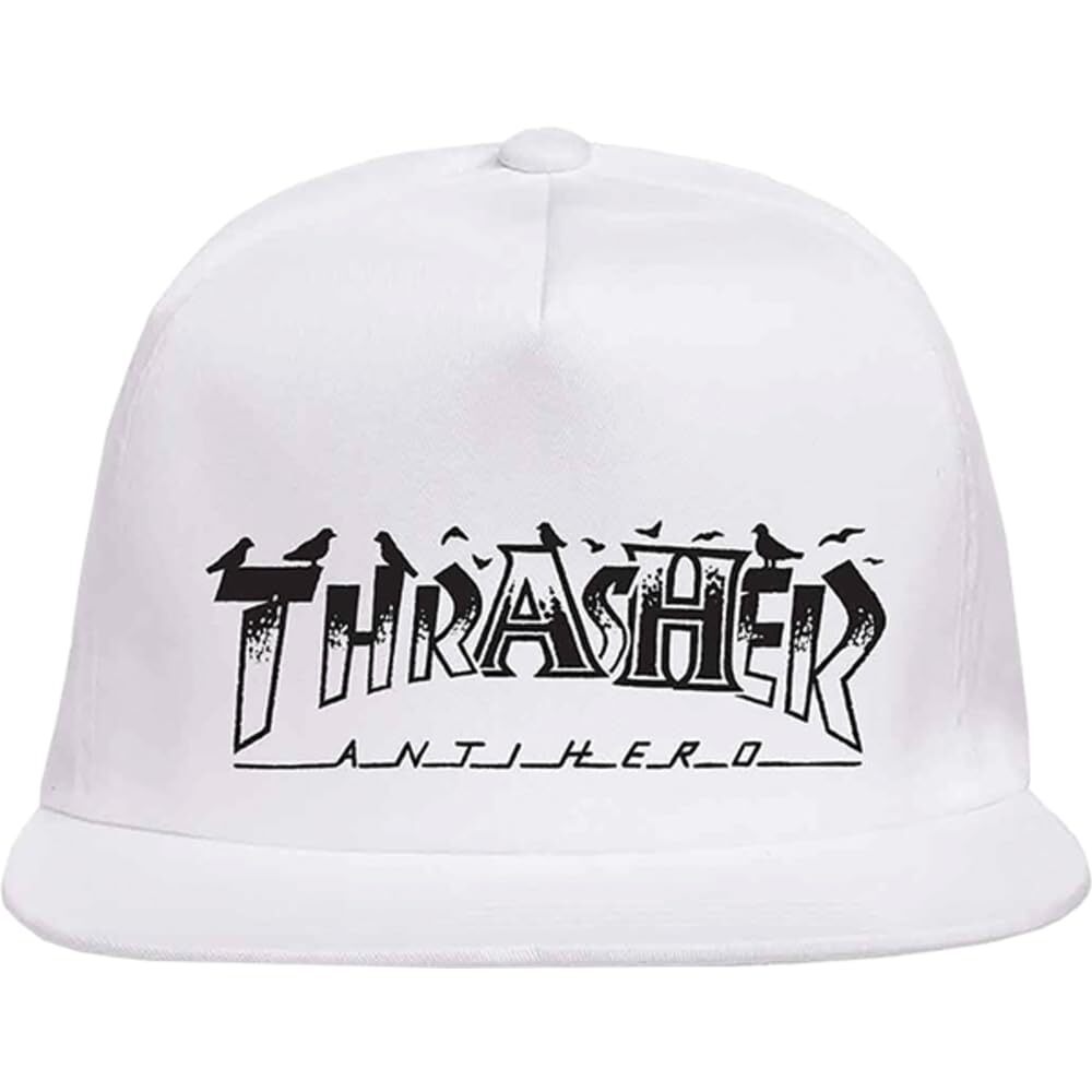 Thrasher Anti-Hero Pigeon Mag Hat Adjustable White