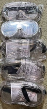 5 New! Sealed! Anti-Fog Safe Lab Plastic Glasses Protective Goggles Eyewear Misp