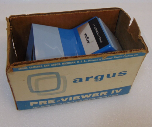 Slide Pre-Viewer IV Vintage Argus Portable for 35mm & 127 Color Slides Orig Box - Picture 13 of 13
