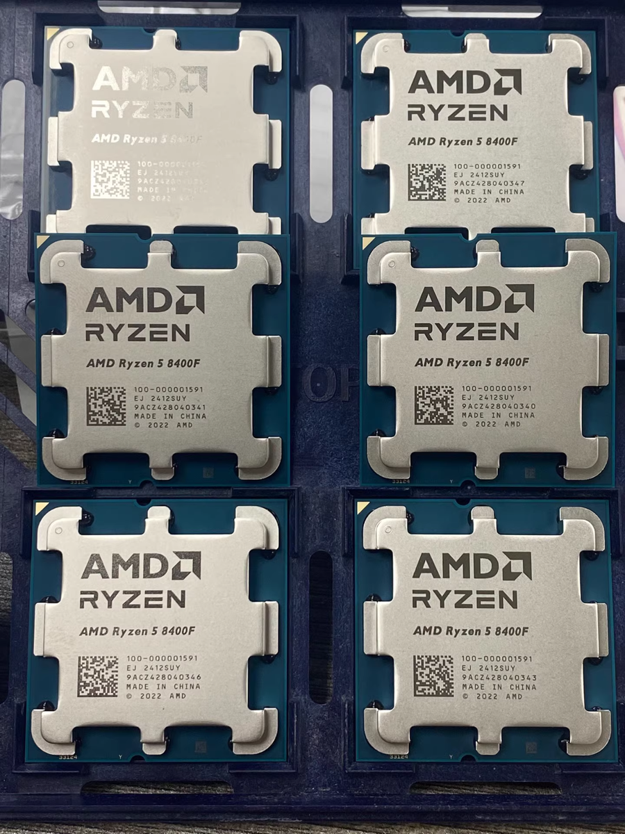 AMD Ryzen 5 8400F 【AM5】 AMD Ryzen 5 8400F 4.7GHz 6-Core AM5 22MB Cache Wraith Cooler