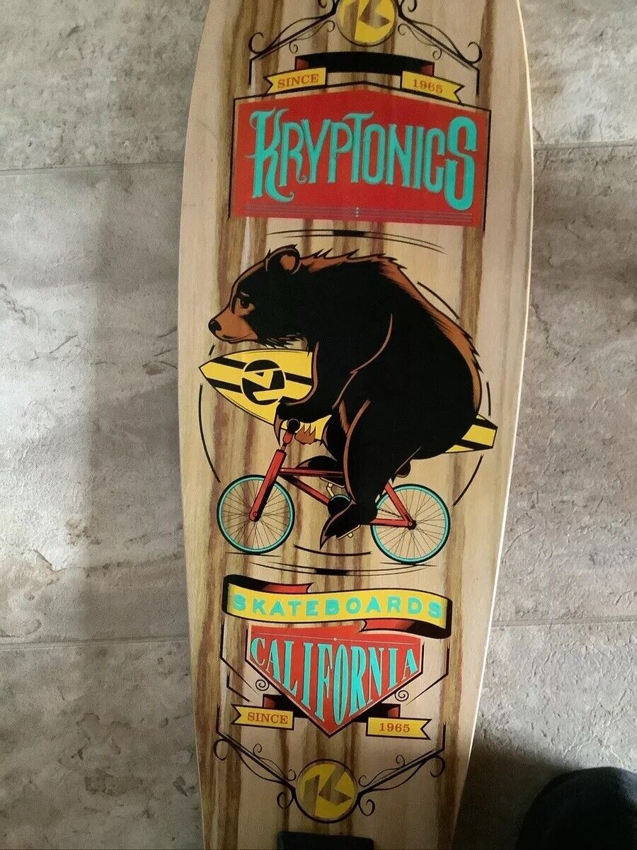 kryptonics skateboard California Bear On Bike | eBay kryptonics skateboard California Bear On Bike | eBay