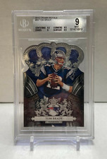 Tom Brady Die-Cut Card Graded BGS 9 Mint 2010 Panini Crown Royale Football Pop 1