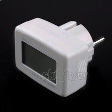 Blue LCD Digital Voltmeter Volt Meter AC 110-300V EU Style Plug 110V 220V