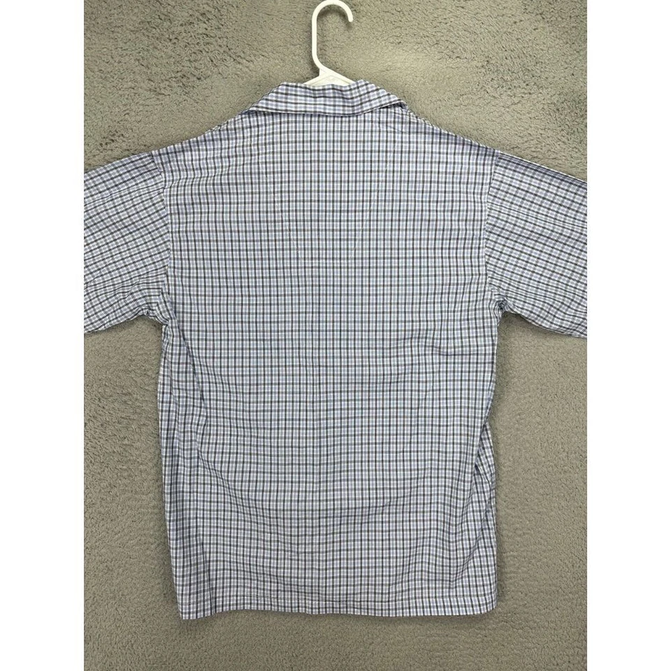 Camisa de pijama Club Room para hombre pequeña azul a cuadros Charter Club NUEVA Foto 2 de 4