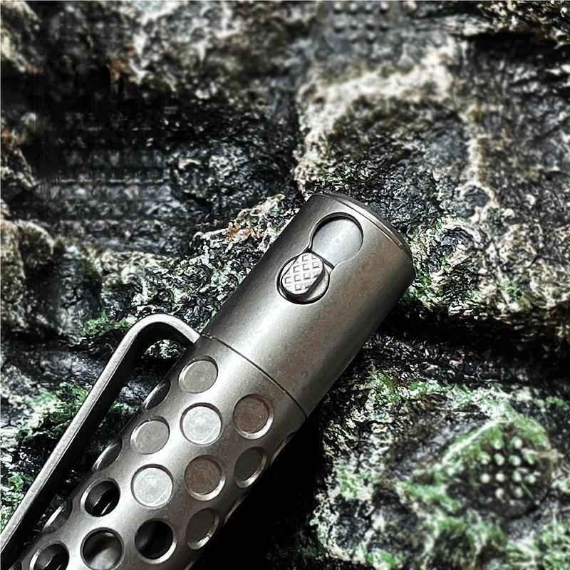 Titanium Alloy EDC Writing Pocket Pen Ballpoint Pen Hollow Signature ...