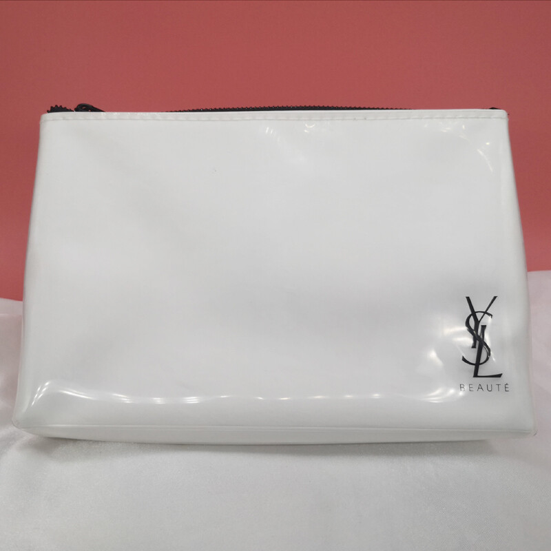 YSL Beauty White Waterproof Makeup Cosmetics Brush Bag