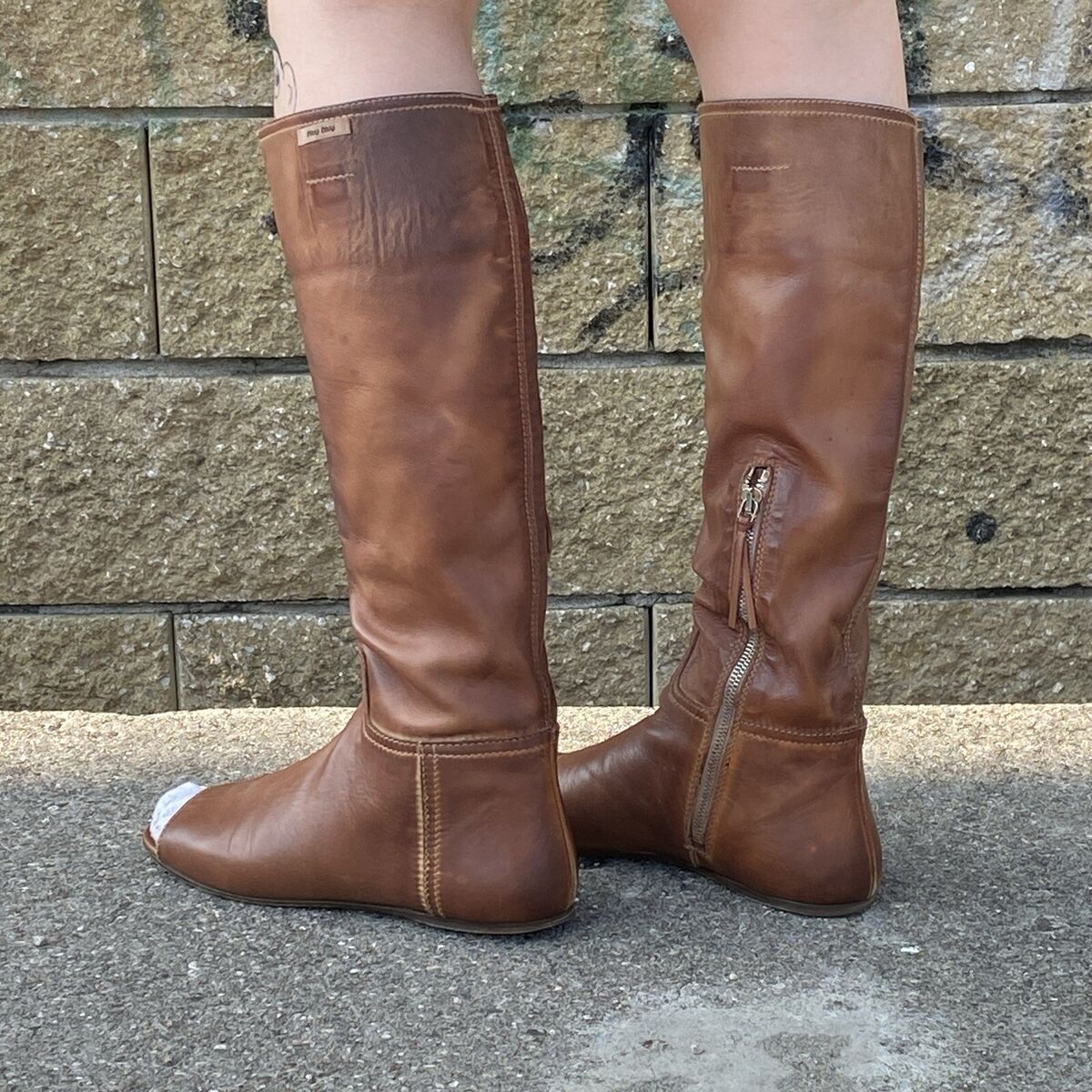 Archival Very Rare Distessed Miu Miu Boots from 90's | eBay Archival Very Rare Distessed Miu Miu Boots from 90's | eBay