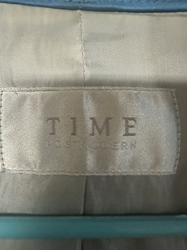 Time Post Modern Minimalist Soft Shell Windbreaker Jacket, Women’s Blue, Sz Lg - Picture 5 of 14