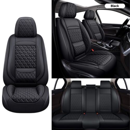 For Dodge Ram 1500 2009-2023 2500 3500 Napa Leather Car 5 Seat Covers Full Set - Picture 23 of 32