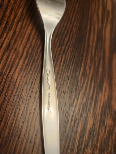 Oneida Venetia Silberbesteck Stück Community Edelstahl Besteck Abendessen Gabel 7-3/8" - Bild 3 von 3