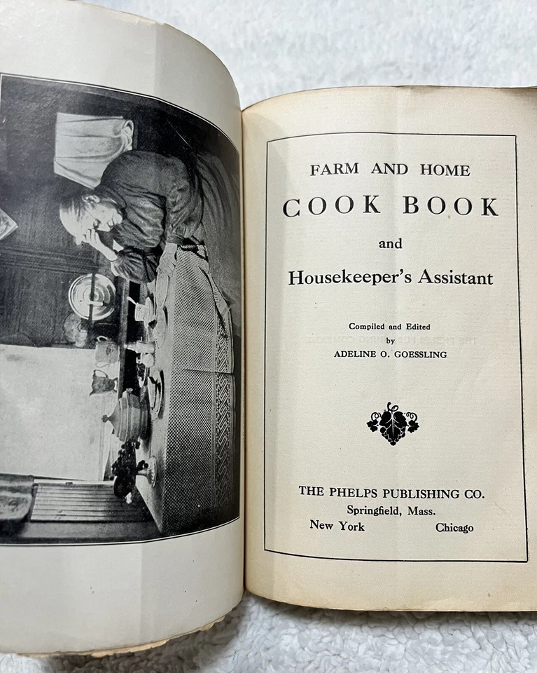 The Farm & Home Cook Book & Housekeeper’s Assistant 1907 RARE Cookbook - Image 2 of 4