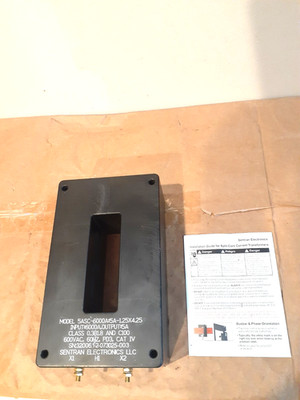 NEW SENTRAN ELECTRONICS 5ASC-6000A:5A-1.25X4.25 SPLIT CORE CURRENT TRANSFORMER