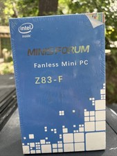 NEW UNOPENED Intel - Minisforum Fanless Mini PC Z83-F -64GB Storage - 4GB RAM