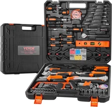 Household Tools Kit 216 Piece General Home/Auto Repair Tool Set with Portable To