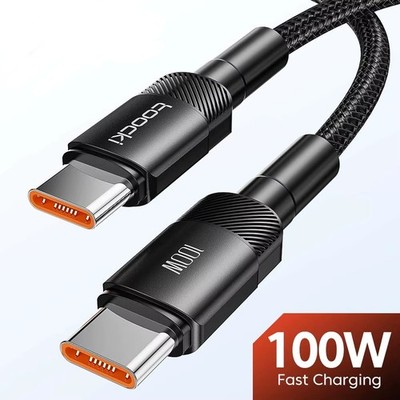 USB-C auf USB-C Kabel 100W 60W PD 3.0/4.0 Schnellladen iPhone 15 MacBook Samsung