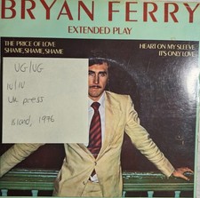 Bryan Ferry Extended Play Vinyl Record 7" VG/VG IEP-1 1976
