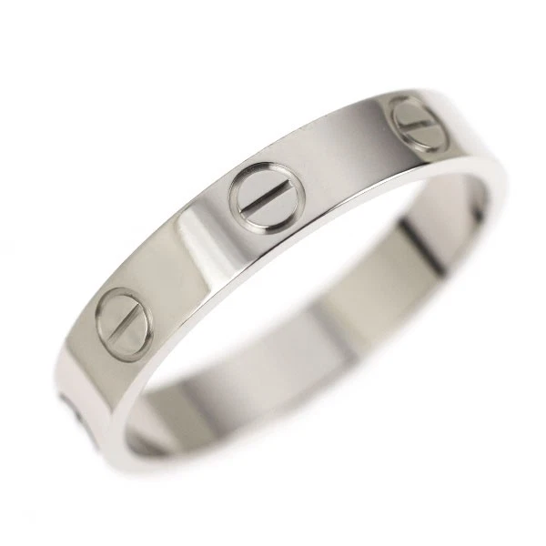 Cartier K18WG Ring Mini Love No. 54 - Auth free shipping from Japan- Auth SELBY_
