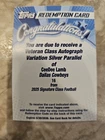 2025 Topps Signature CeeDee Lamb Veteran Class Autographs (RAW)