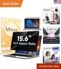 15.6 Inch Laptop Privacy Screen Protector - Eye Safety  Anti-Glare Filter