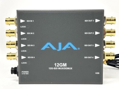 AJA 12GM 12G 3G-SDI Multiplexer Broadcast Video Converter getestet funktioniert