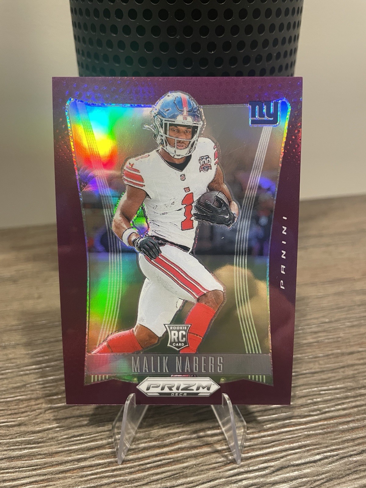 2024 Panini Prizm Deca - Malik Nabers #228 Purple Prizm /99 (RC)