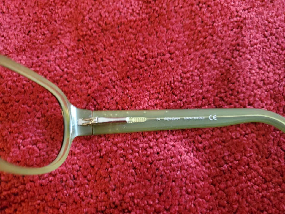 Monturas de gafas YSL Yves Saint Laurent solo hechas en Italia verdes Foto 4 de 4