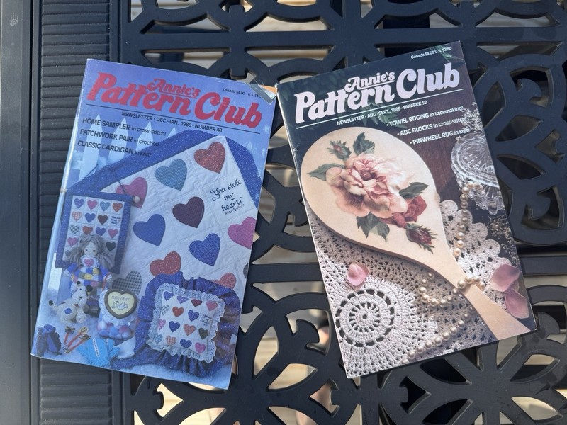2  VTG. 1988 Annie's Pattern Club Books