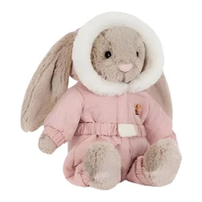 Jell ycat Snow Suit Beige Bunny Plush - Bashful BNWT Stuffed Animal Toy