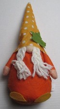 New 14" Fall Gnome Weighted Base Standing Decor